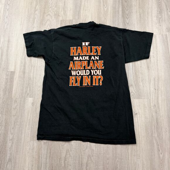 Vintage Harley Davidson Shirt 2XL If They Made An Airplane Would You Fly In It?